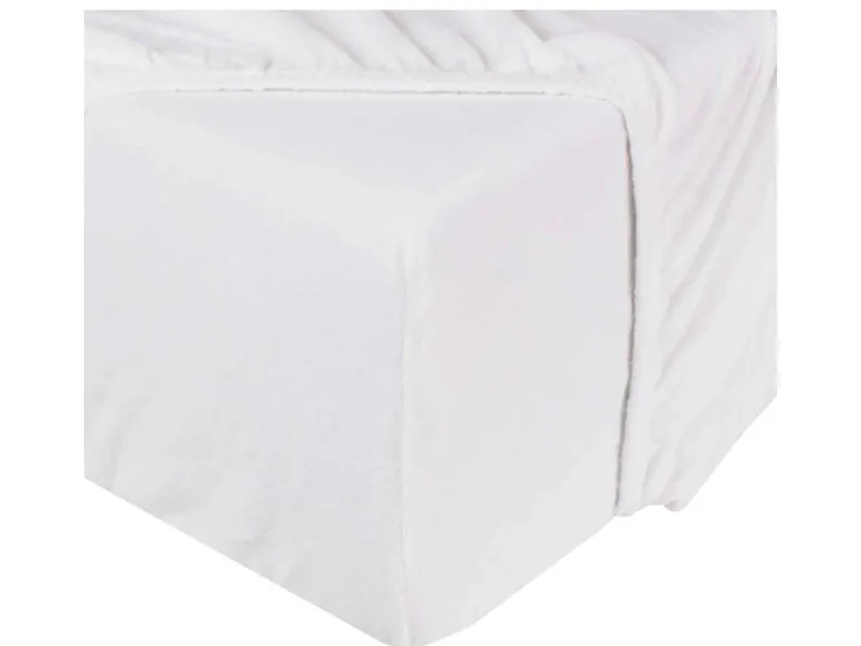 DoubleDry Molton 140 x 200 cm hoeslaken - basic wit