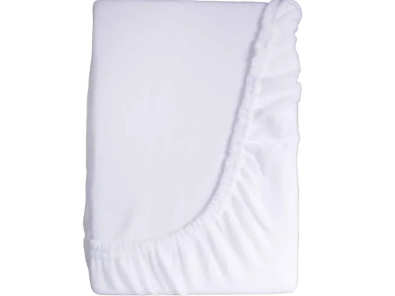 DoubleDry Molton 180 x 200 cm hoeslaken - basic wit