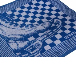 DoubleDry Schaats 50 x 50 cm set van 6 keukendoeken - blauw