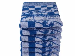 DoubleDry Schaats 50 x 50 cm set van 6 keukendoeken - blauw