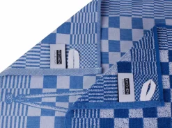 DoubleDry Schaats 50 x 50 cm set van 6 keukendoeken - blauw
