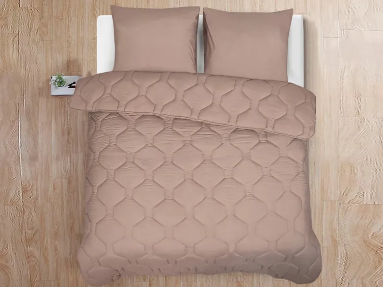 DoubleDry Taupe dekbed - 240 x 220 cm