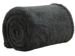 DoubleDry Teddy 130 x 170 cm plaid - Anthracite