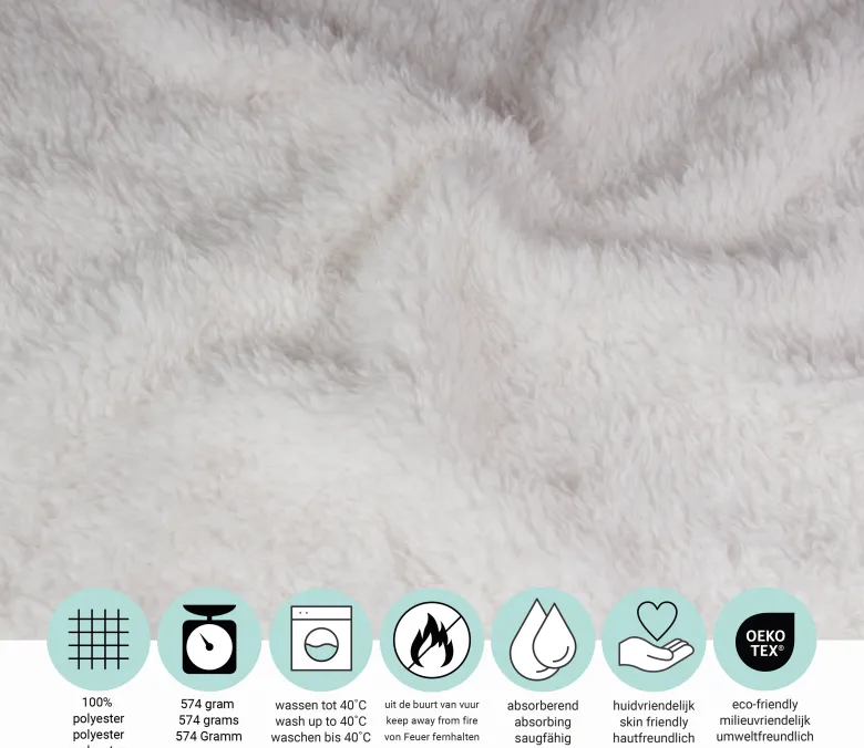 DoubleDry Teddy 130 x 170 cm plaid - Ecru