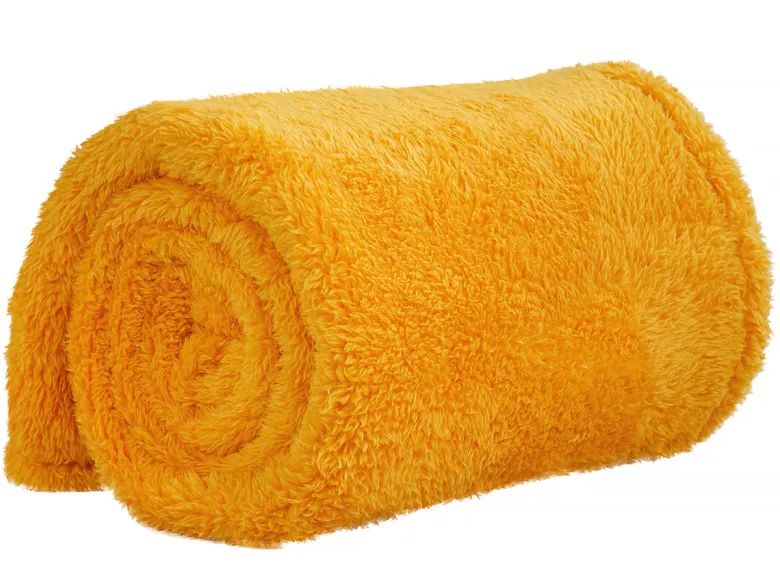 DoubleDry Teddy 130 x 170 cm plaid - Yellow
