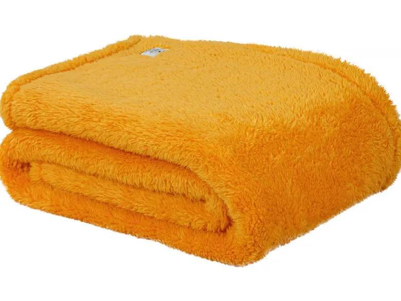 DoubleDry Teddy 130 x 170 cm plaid - Yellow