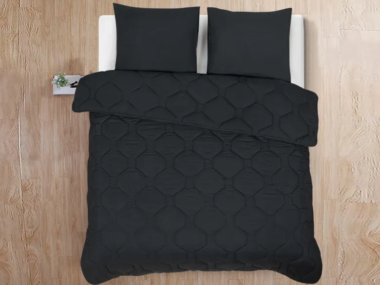 DoubleDry Zwart dekbed - 140 x 220 cm