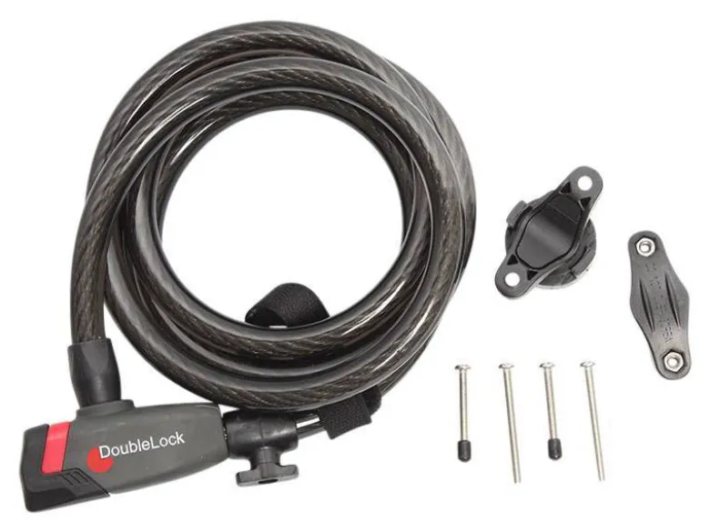 DoubleLock Coil Cable key kabelslot - 185 cm