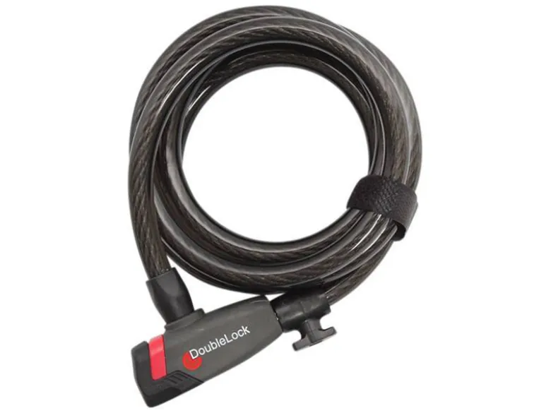 DoubleLock Coil Cable key kabelslot - 185 cm