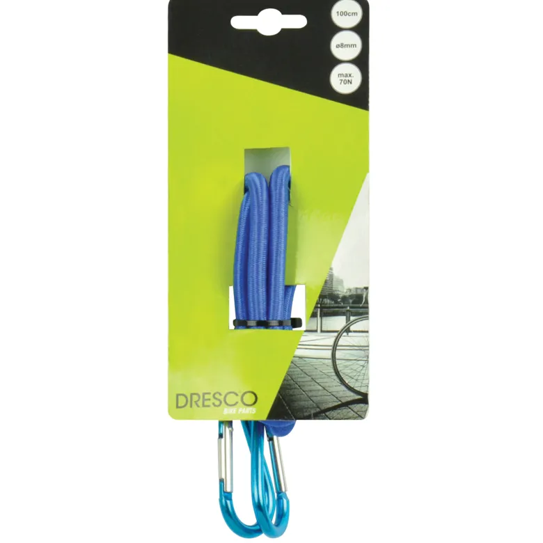 Dresco Bagagebinder karabijnhaken - 100 cm