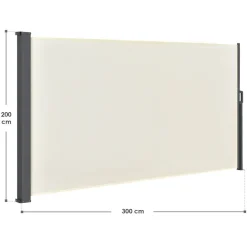 Dubai 300 x 200 beige windscherm