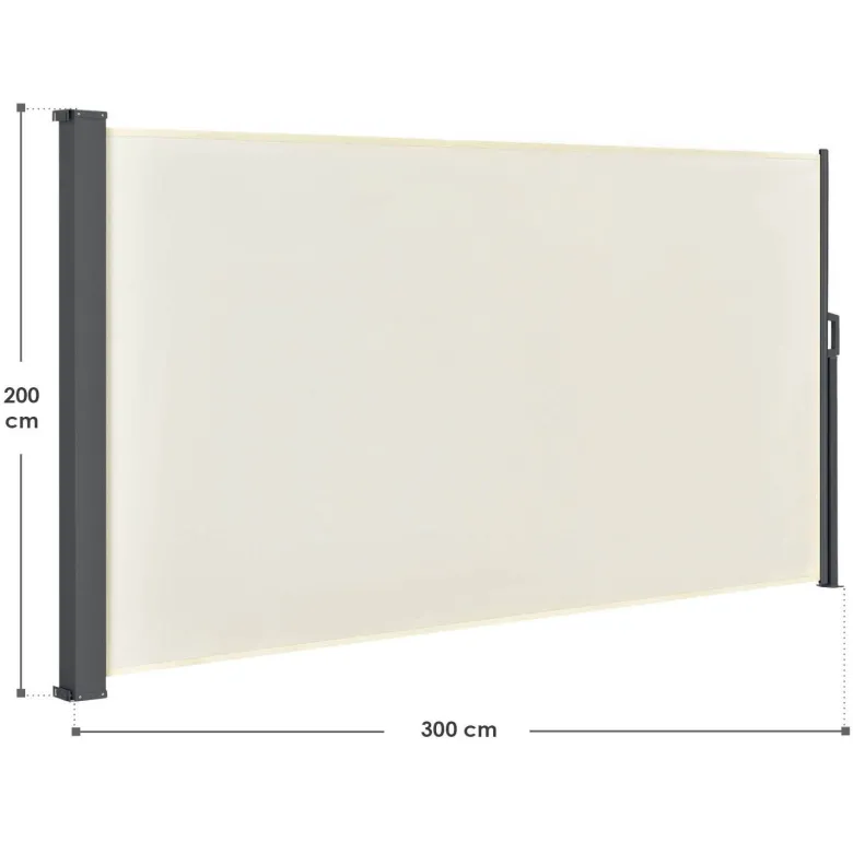 Dubai 300 x 200 beige windscherm
