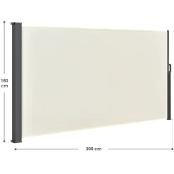 Dubai 300 x 180 beige windscherm