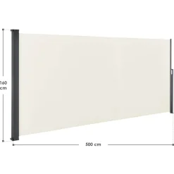 Dubai 500 x 160 beige windscherm