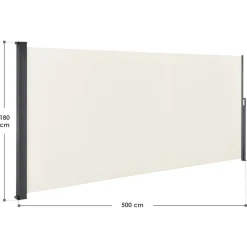 Dubai 500 x 180 beige windscherm