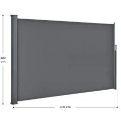 Dubai 300 x 200 grijs windscherm