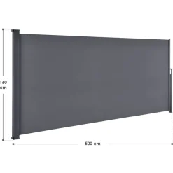 Dubai 500 x 160 grijs windscherm