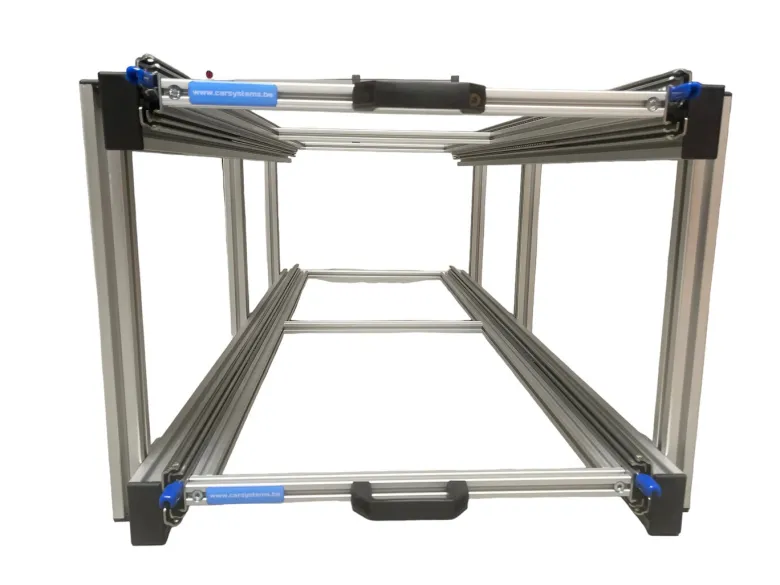 Dubbel schuifplateau 120 cm montageframe