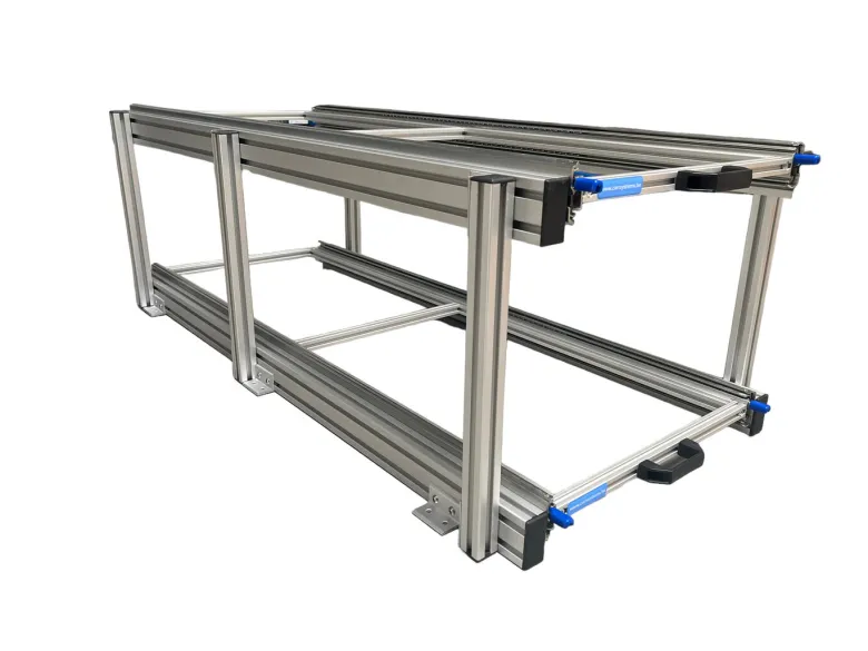 Dubbel schuifplateau 120 cm montageframe