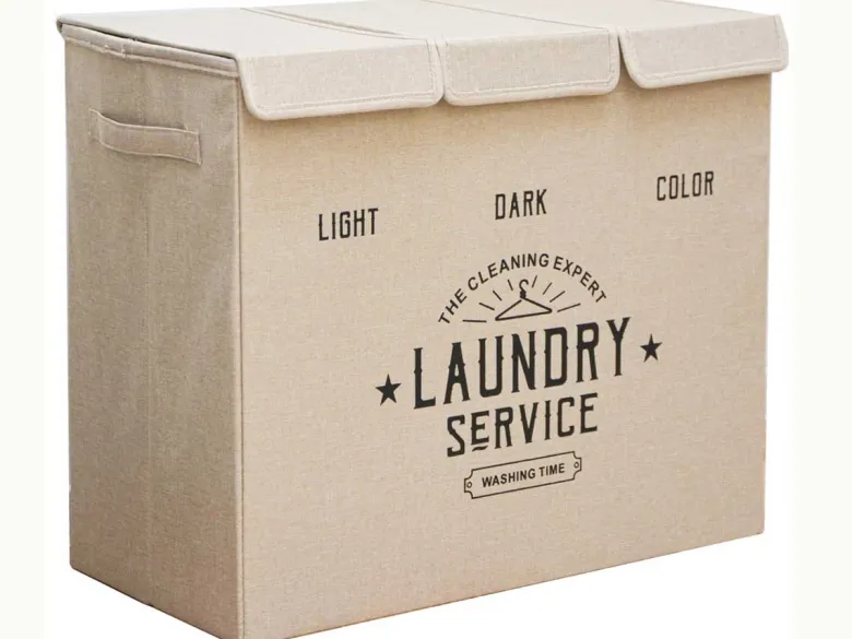 DuneDesign 3 vakken wasmand - 84 liter