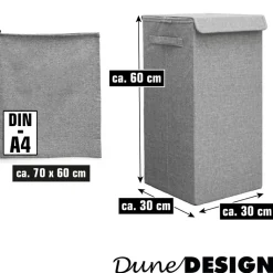 DuneDesign XXL wasmand 50 liter met waszak