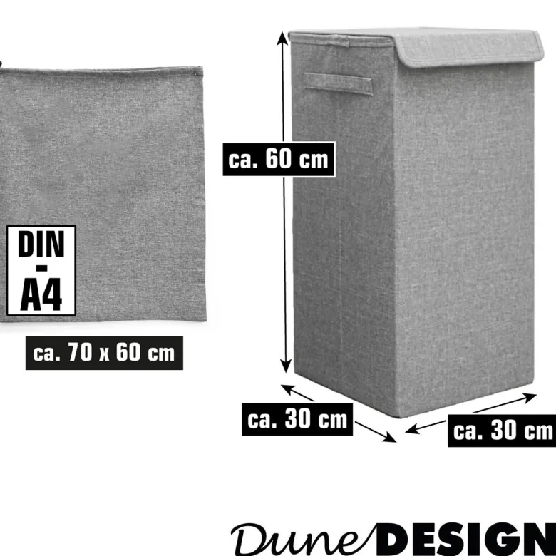 DuneDesign XXL wasmand 50 liter met waszak