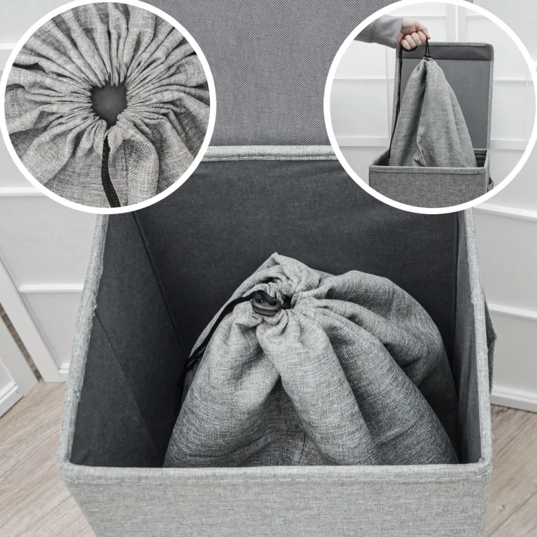 DuneDesign XXL wasmand 50 liter met waszak