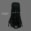Dutch Mountains 65-75 liter backpack met regenhoes - Green
