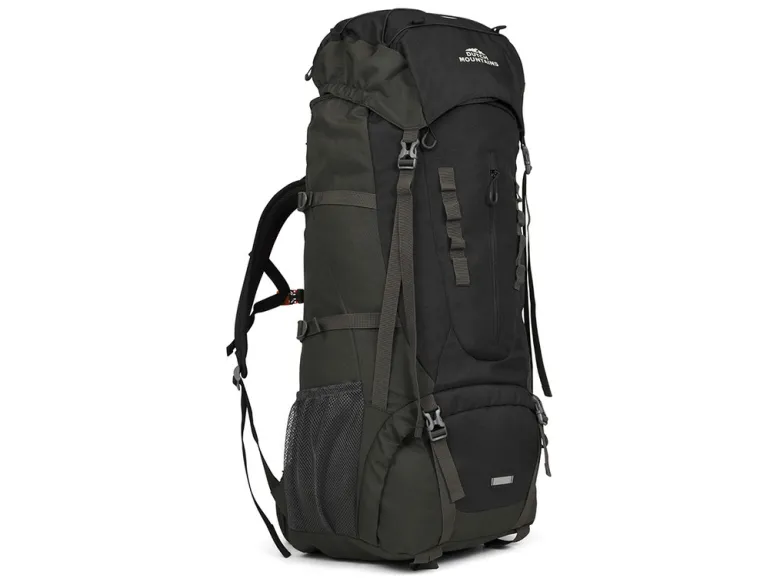 Dutch Mountains 65-75 liter backpack met regenhoes - Black