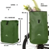 Dutch Mountains 28 liter 3 in 1 enkele fietstas - Green