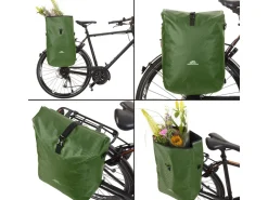 Dutch Mountains 28 liter 3 in 1 enkele fietstas - Green
