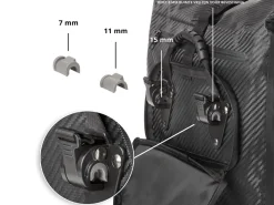 Dutch Mountains 28 liter 3 in 1 enkele fietstas - Black