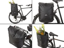 Dutch Mountains 28 liter 3 in 1 enkele fietstas - Black