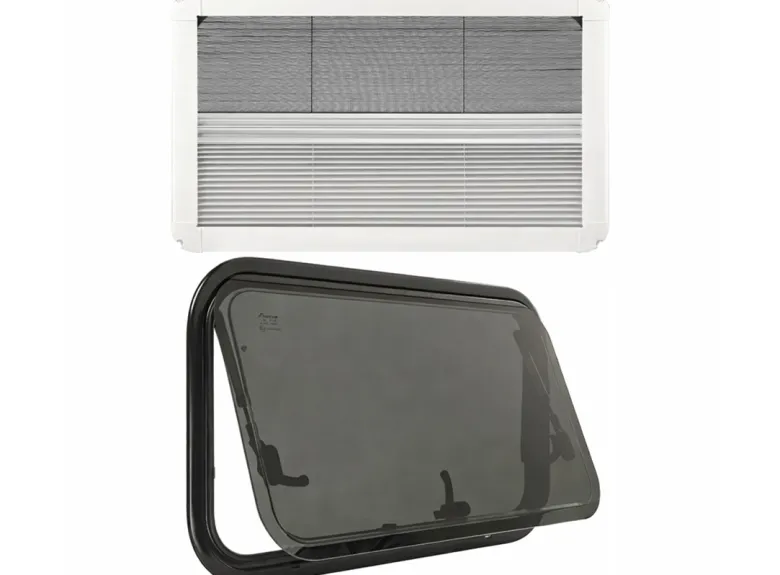 DWS Camping getint klapraam inclusief combirollo - 90 x 50 cm