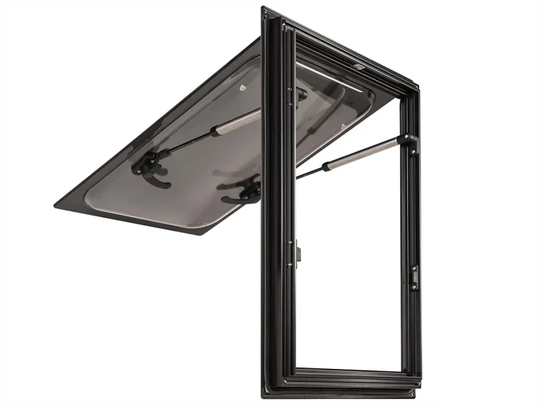 DWS Camping 350 x 500 mm klapraam met combihor - Black