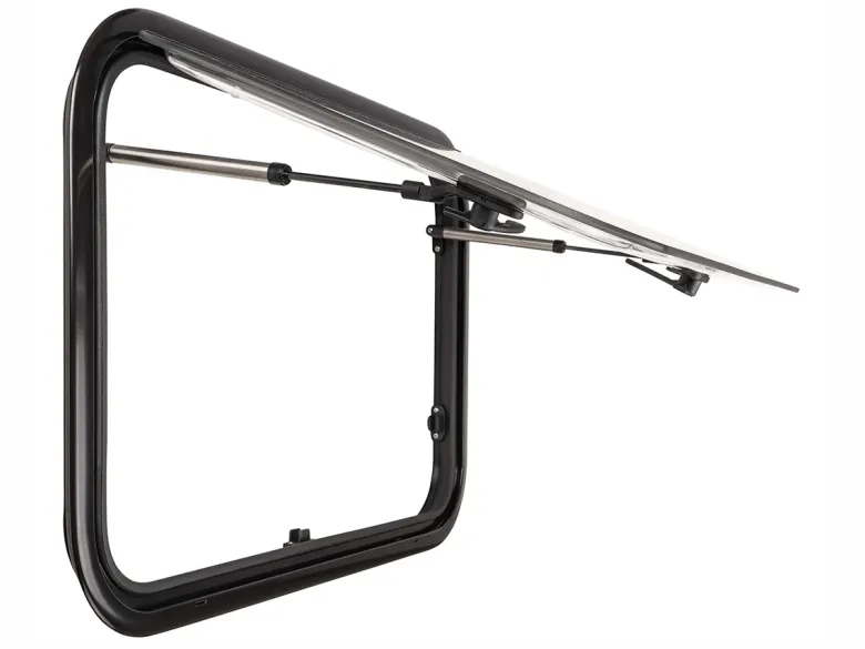 DWS Camping 800 x 400 mm klapraam met combihor - Transparent
