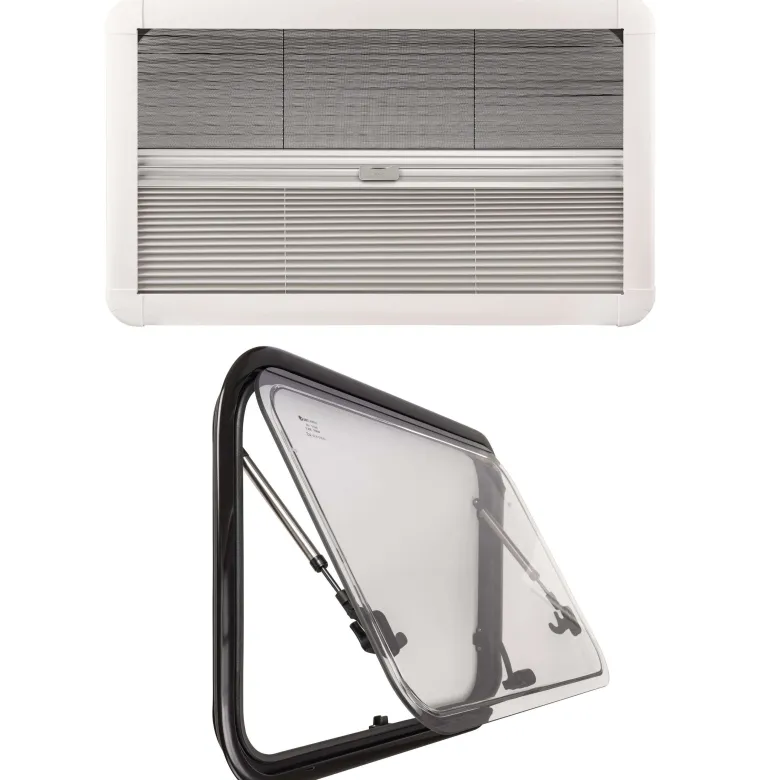 DWS Camping 1000 x 500 mm klapraam met combihor - Transparent