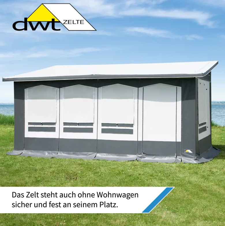 DWT Favorit III vrijstaande deeltent - 480 x 250 cm