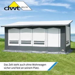 DWT Favorit III vrijstaande deeltent - 520 x 250 cm