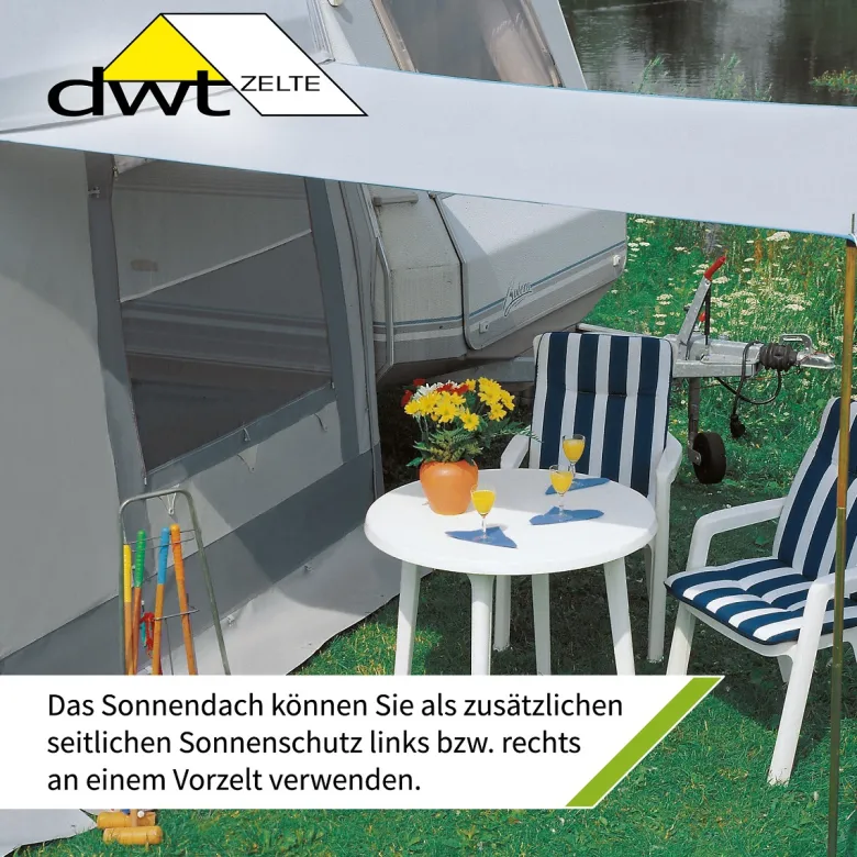 DWT Flora Grey Maat 2 caravanluifel - 250 x 240 cm