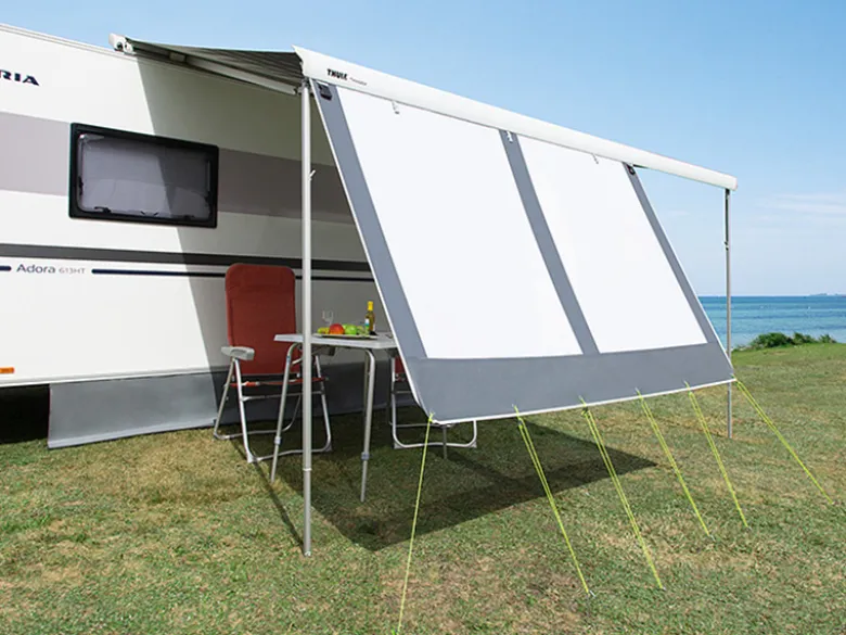 DWT Happy Sun voorwand 240cm witte luifel voorwand