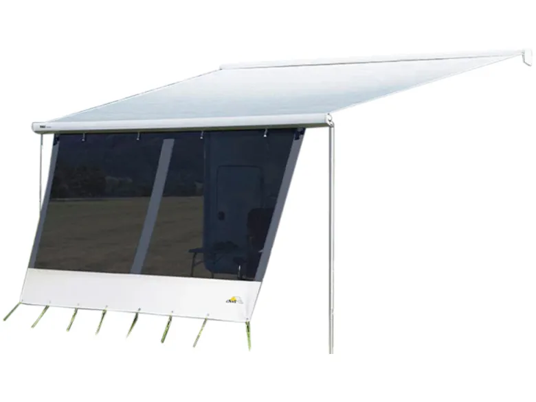 DWT Happy Sun voorwand 240cm zwarte luifel voorwand