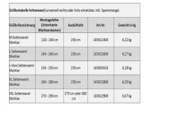 DWT Happy Sun zijwand XS zwarte luifelzijwand