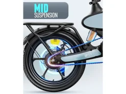 DYU C2 7.5Ah elektrische vouwfiets - Blue