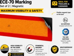 ECE-70 Markering Magneetsticker - Set van 2
