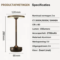 Eclips LED tafellamp - Gold