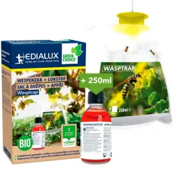 Edialux Gebruiksklare wespvangzak met 250ml lokvloeistof