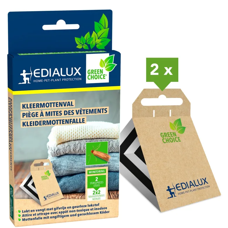 Edialux kleermottenval - Set van 2