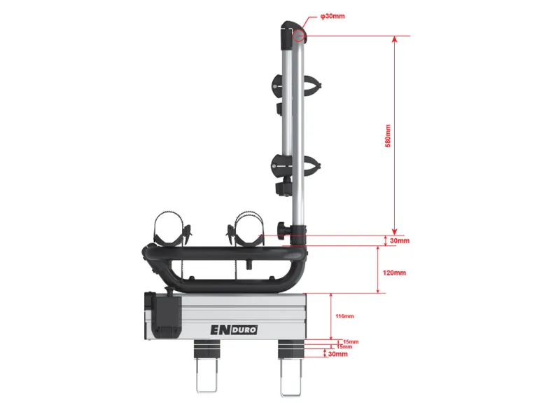 Enduro BS260 fietsendrager - silver