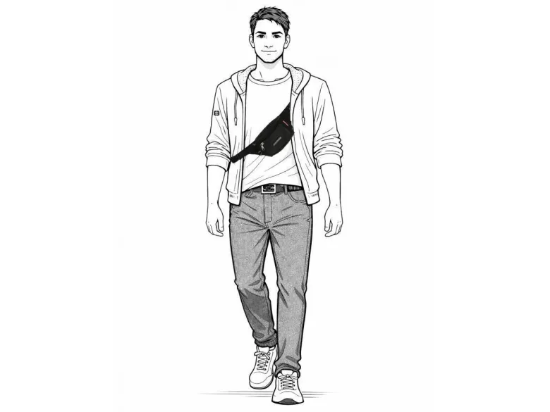 Enrico Benetti Garda heuptas - Black
